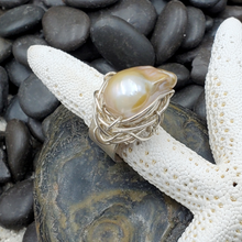 Baroque Pearl Wrap Ring