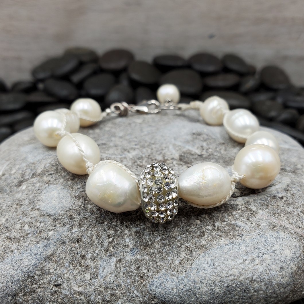 Pearl Pave Crystal Bracelet